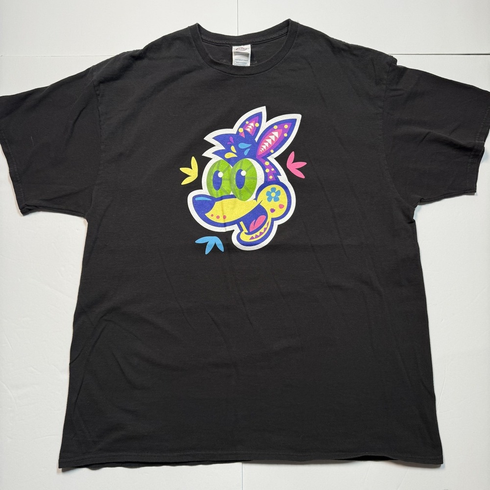 San Antonio Spurs Coyote Shirt Mens XL Black Colorful Fiesta Whataburger Logo